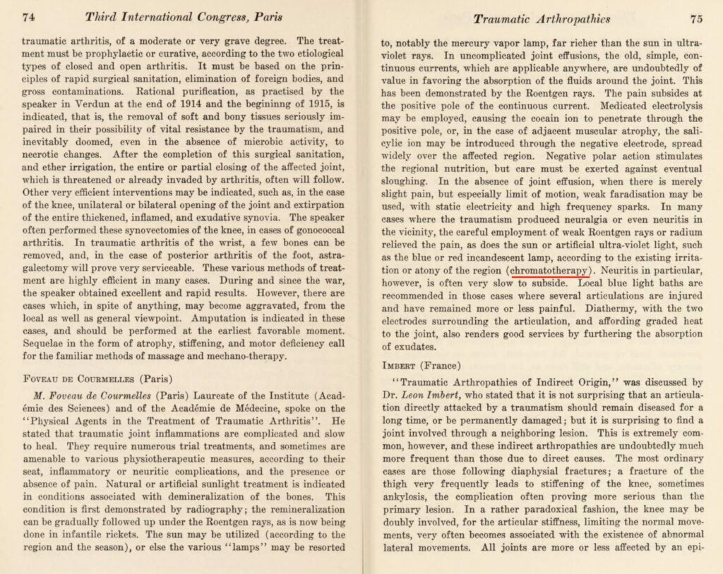 Texte original de la publication de 1926 - Foveau de Courmelles.